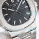 Swiss Clone OMF Patek Philippe Nautilus Black Face Cal.324SC Stainless Steel Men's Watch (3)_th.jpg